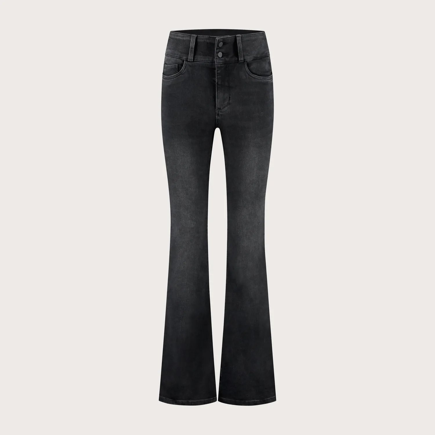 Florez Bodine Flared jeans zwart high waist