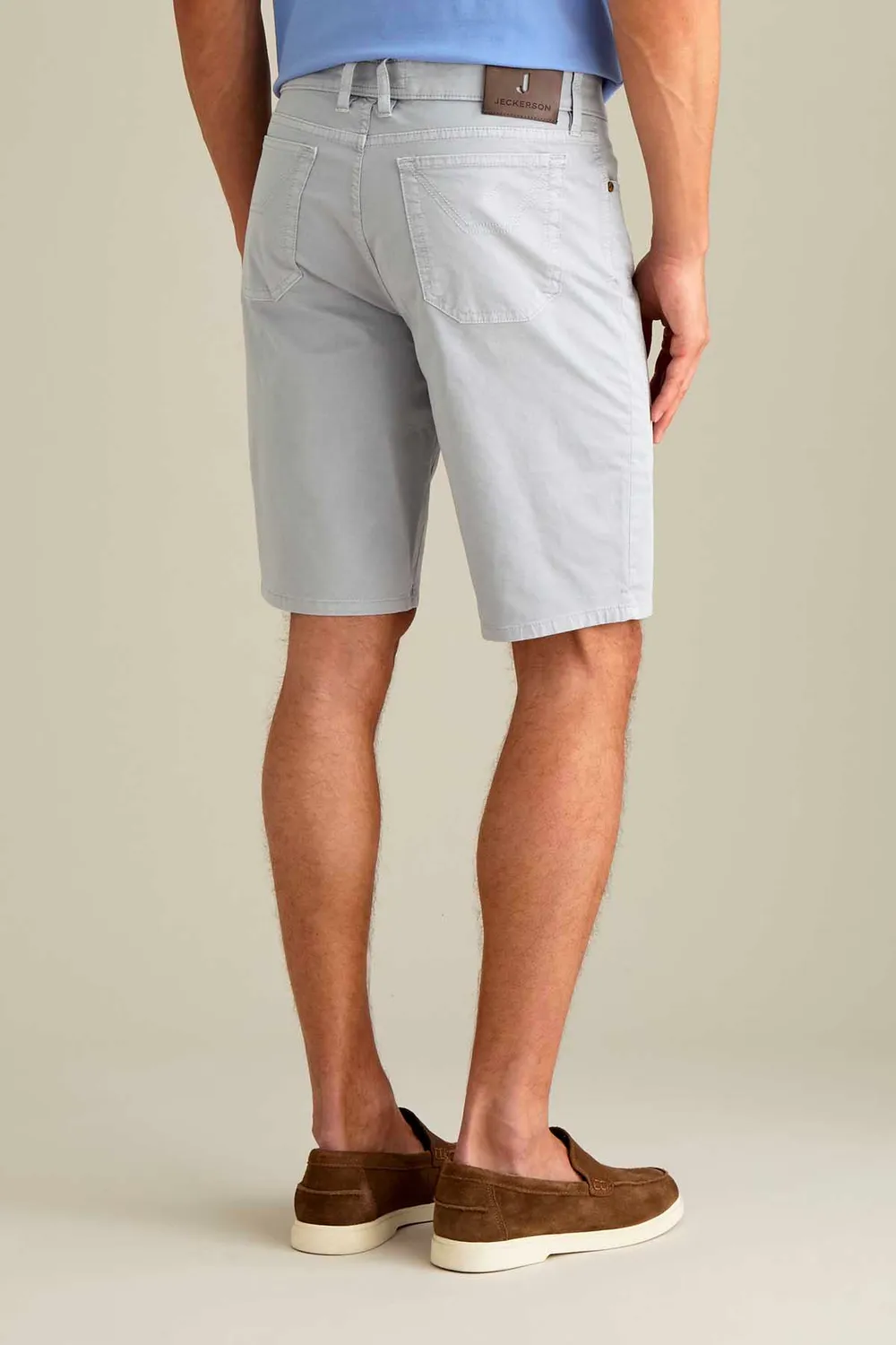 Jeckerson Jayden slim fit bermuda cementgrijs