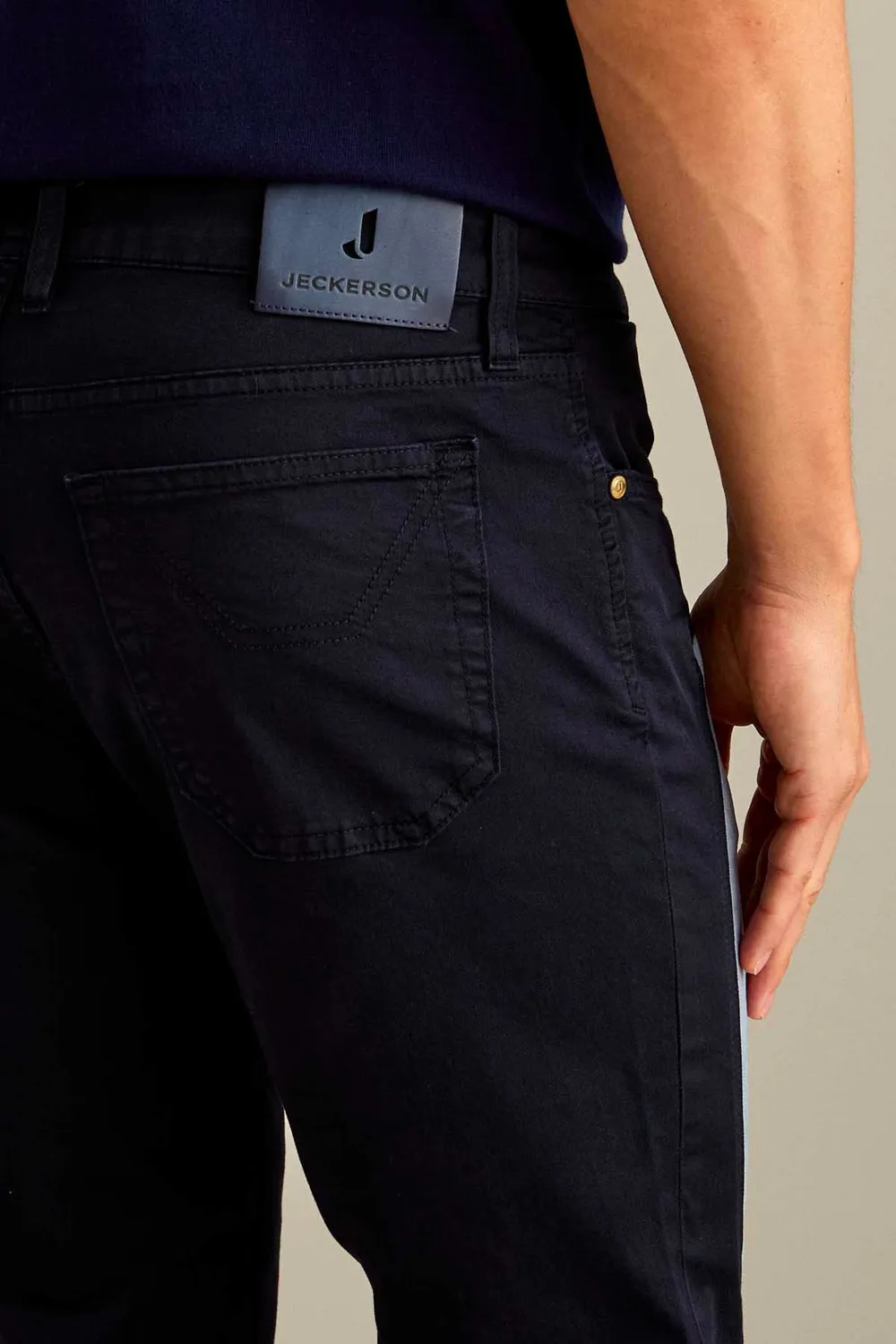 Jeckerson James skinny fit broek donkerblauw