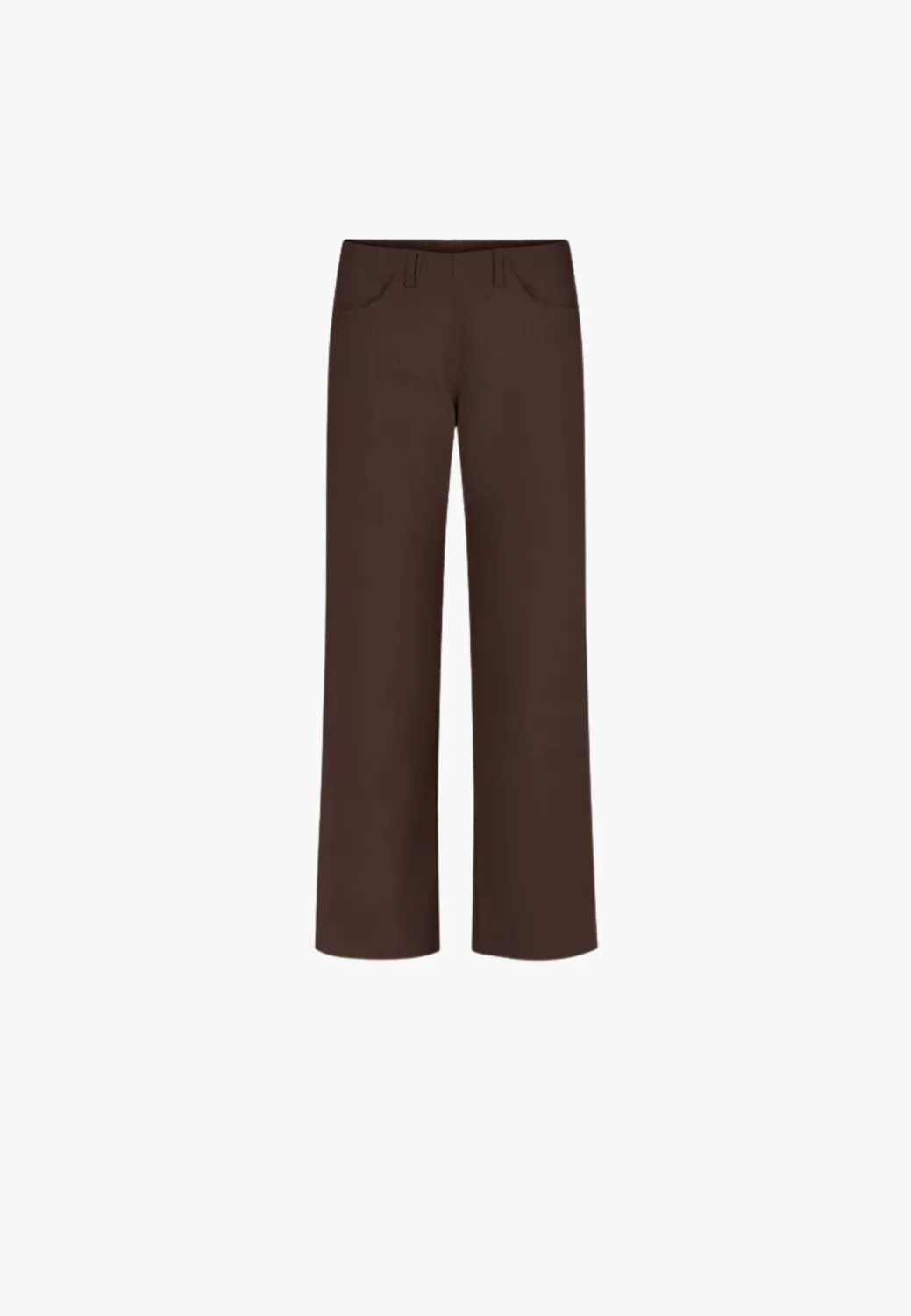 Laurie Donna Loose SL broek brown wijd