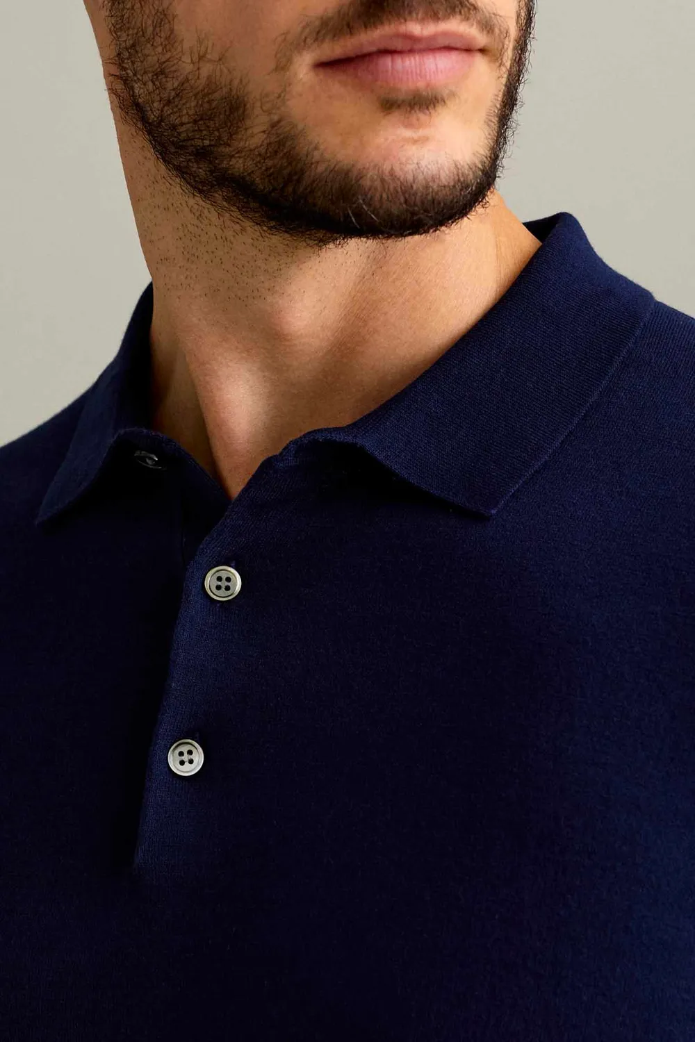 Jeckerson polo korte mouw donkerblauw katoen
