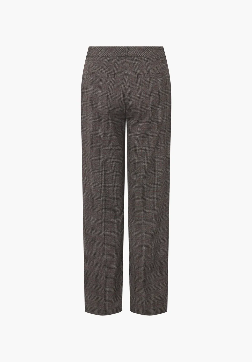 Laurie Judy Straight ML damesbroek black check ruit