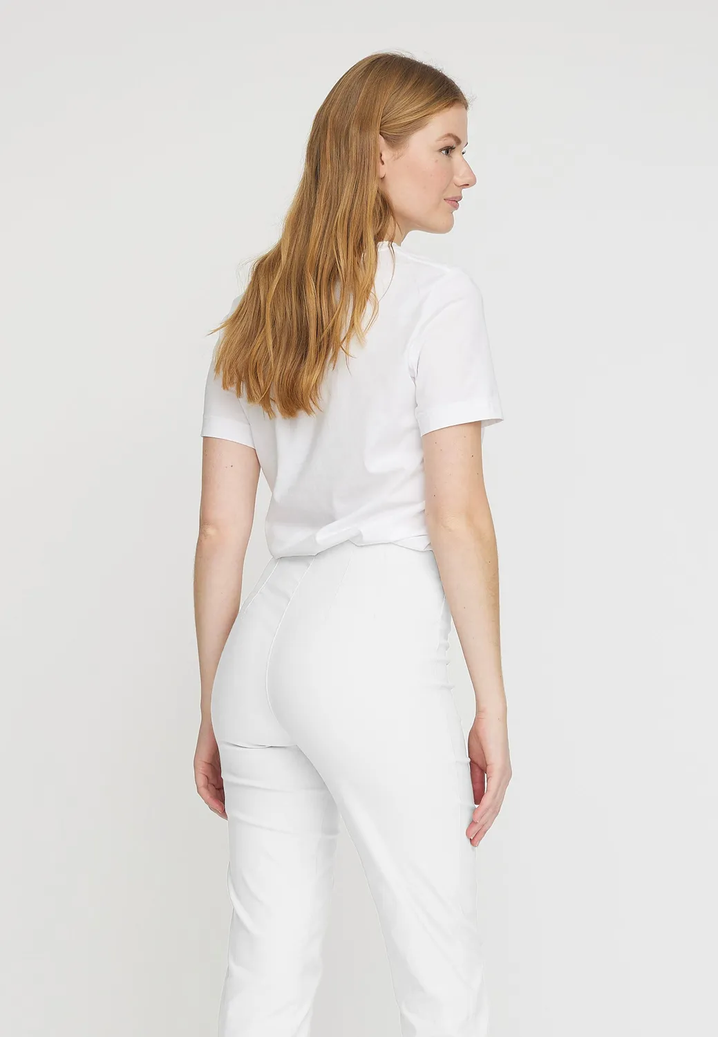 Laurie Betty Regular ML broek White stretch