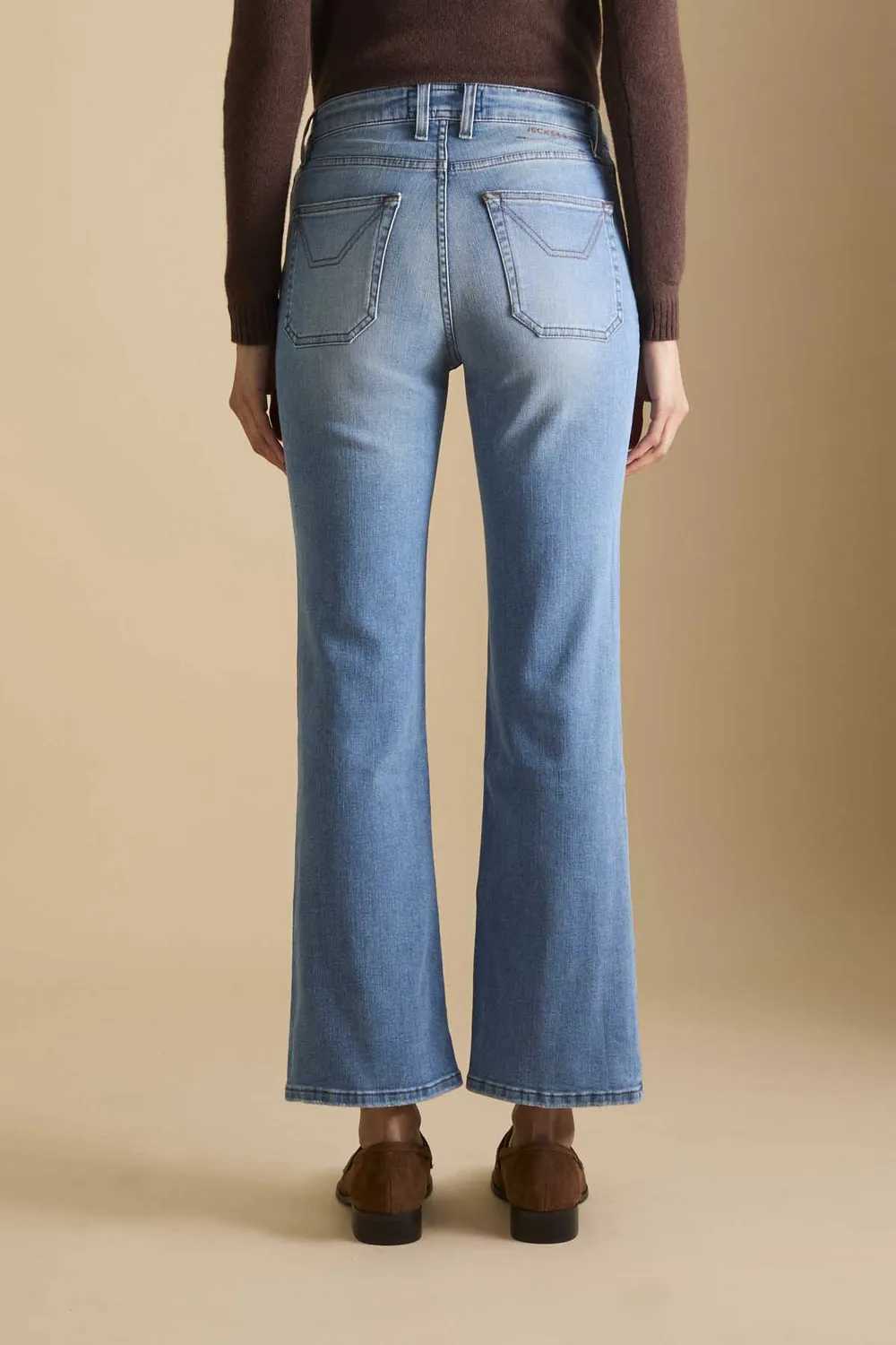 Jeckerson Janelle flared jeans lichtblauw dames