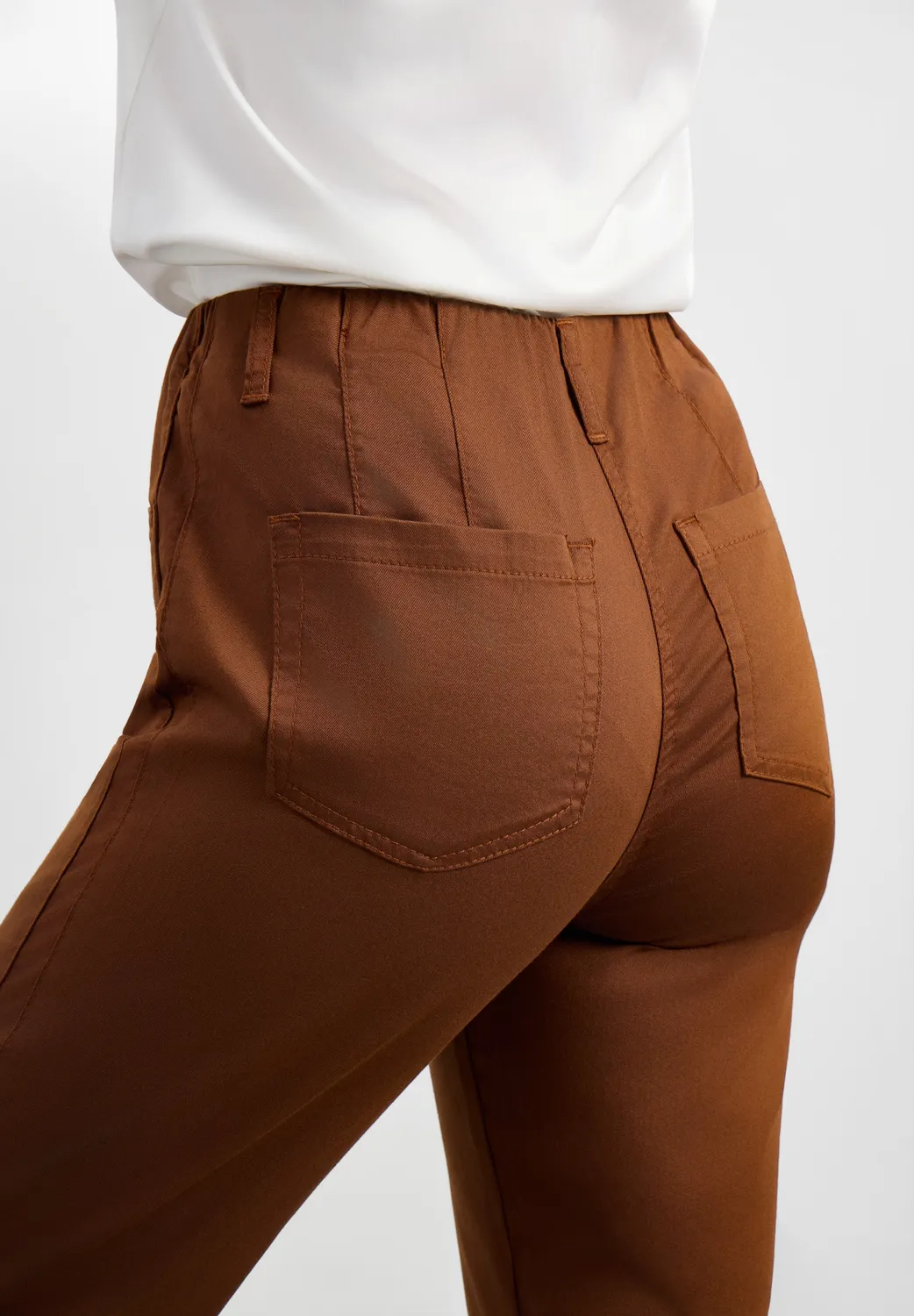 Laurie Patricia Regular CL damesbroek Downtown Brown stretch