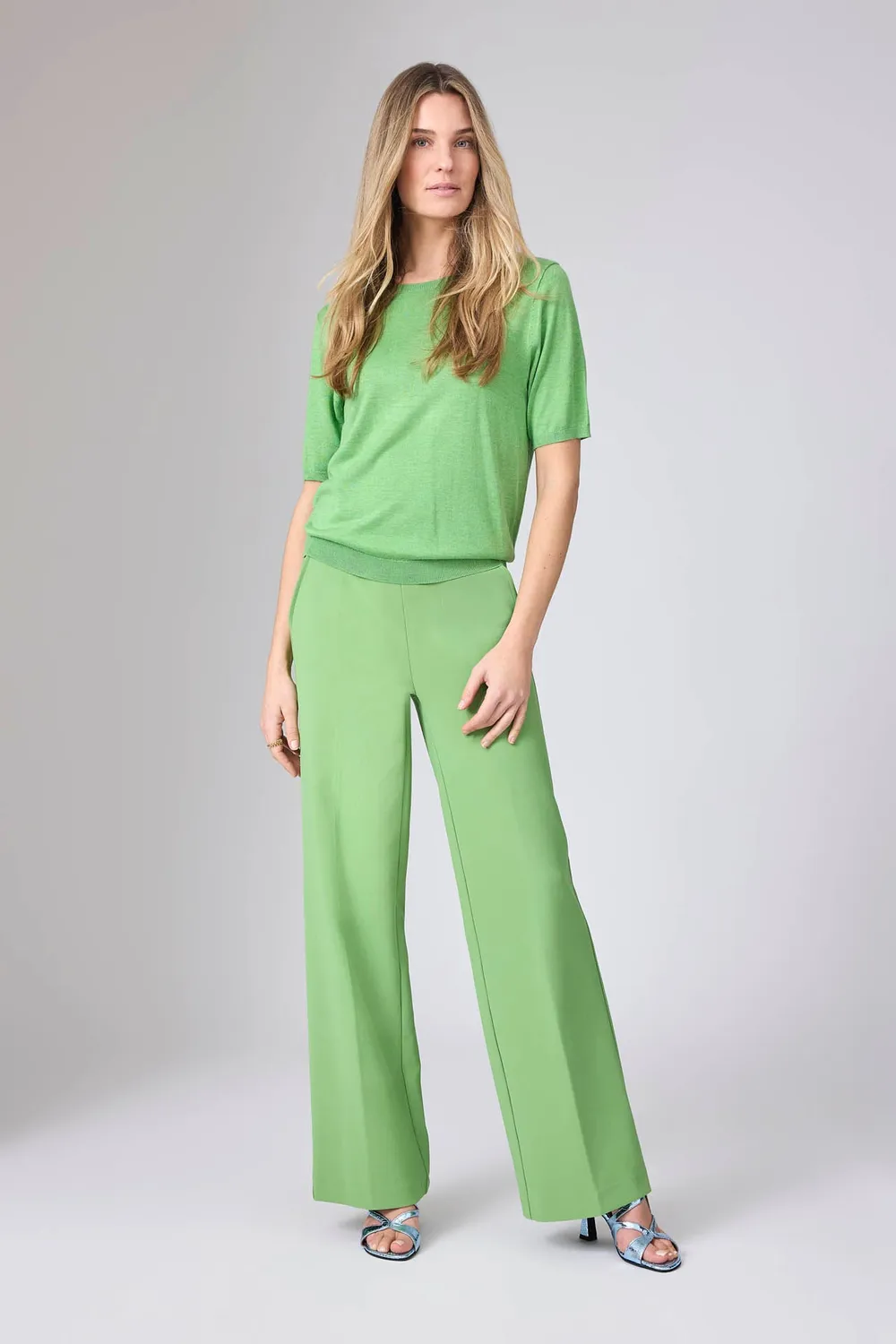 Corel Lilly Wide Uni Sport broek coral stretch