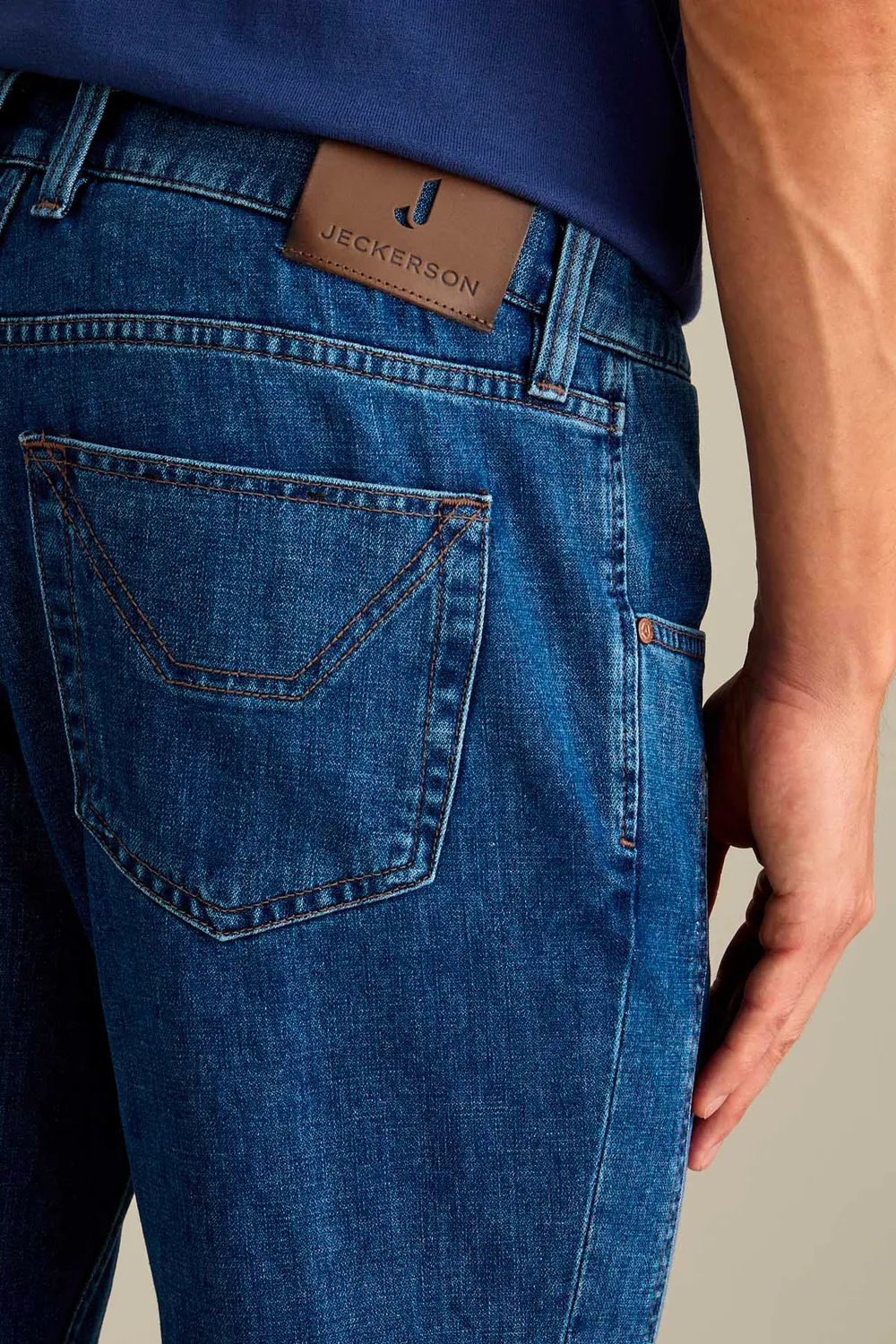 Jeckerson Anniversary slim fit jeans donkerblauw denim