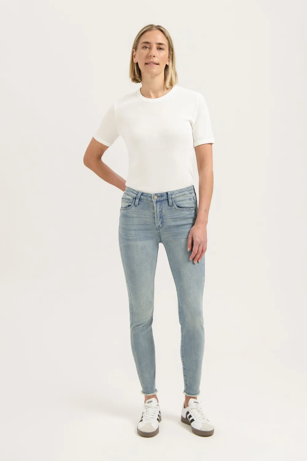 Florez Bobbi Slim Fit jeans Cold Blue stretch