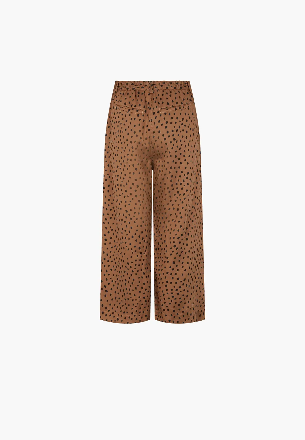 Laurie Hilde Loose CL broek Camel Print cropped
