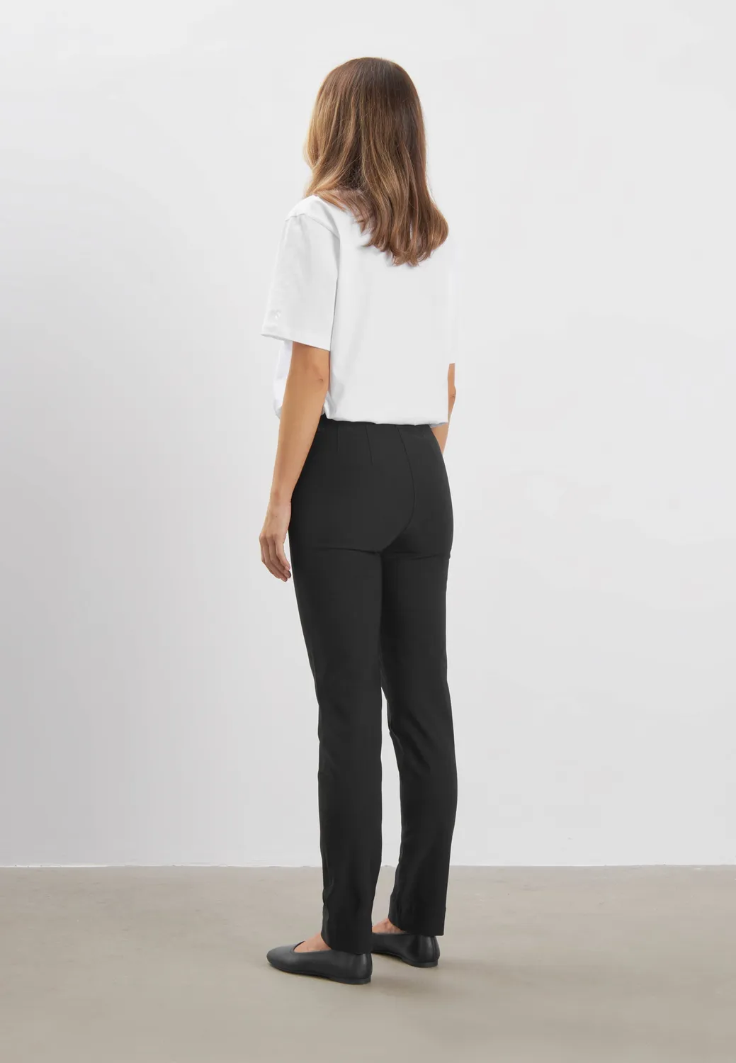 Laurie Kelly Regular ML damesbroek Black Brushed stretch