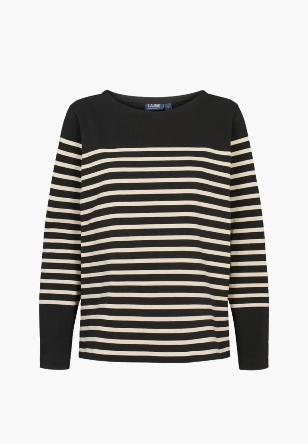 Laurie Gabrielle Breton Shirt LS strepentrui zwart gestreept