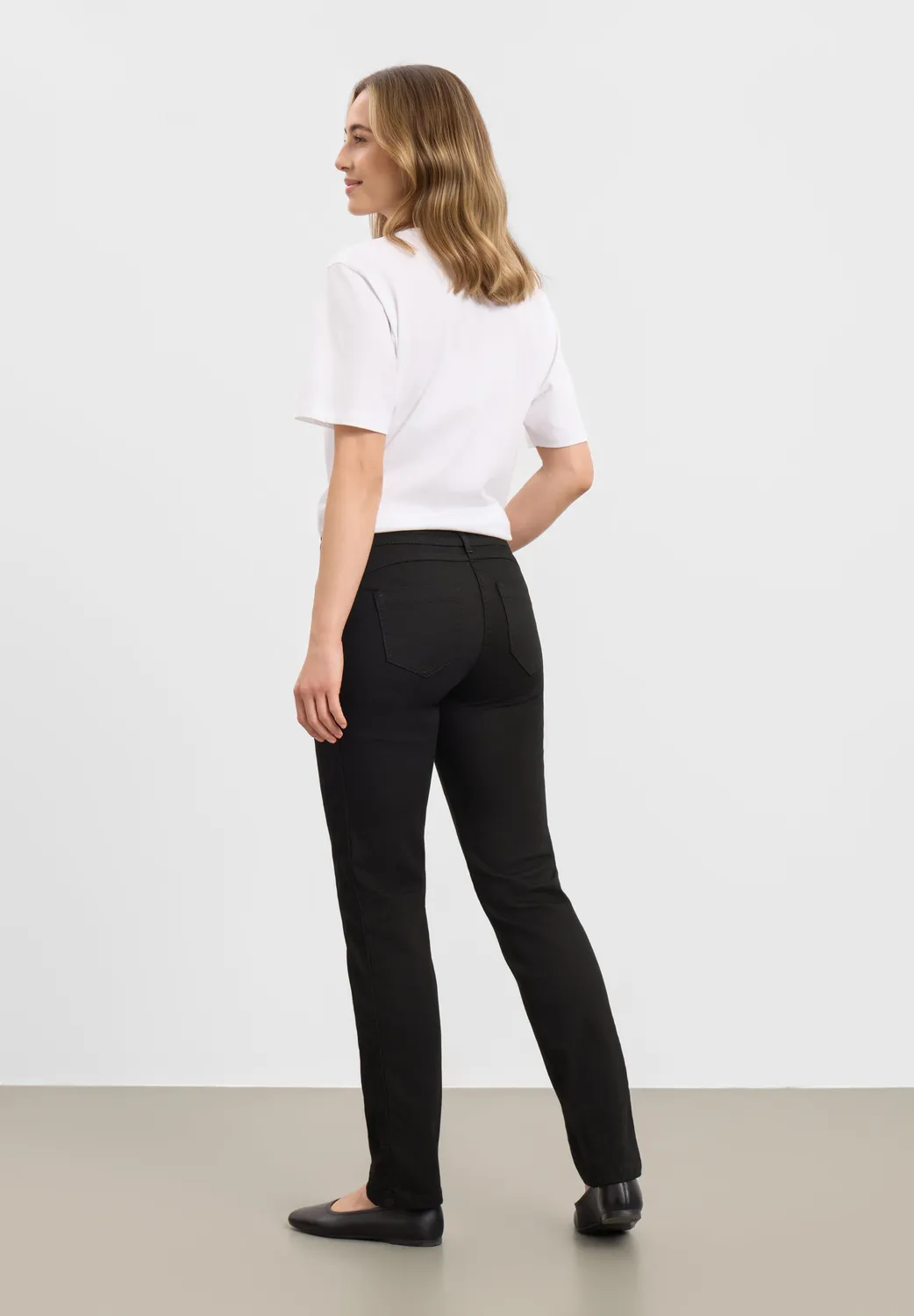 Laurie Serene 100623 Regular ML broek zwart 5-pocket