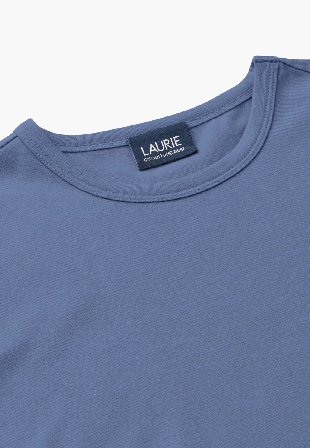 Laurie Amanda T-Shirt SS shirt blauw modal