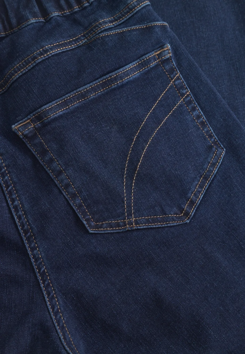 Laurie Hannah Regular XSL jeans dark blue denim kort
