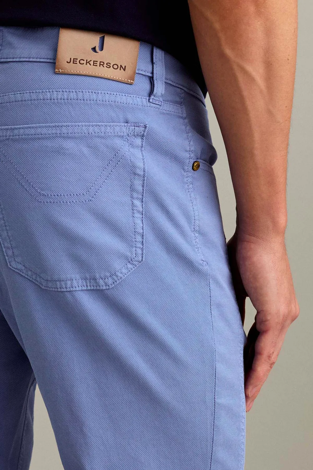 Jeckerson John Slim Fit Broek Lichtblauw Katoen