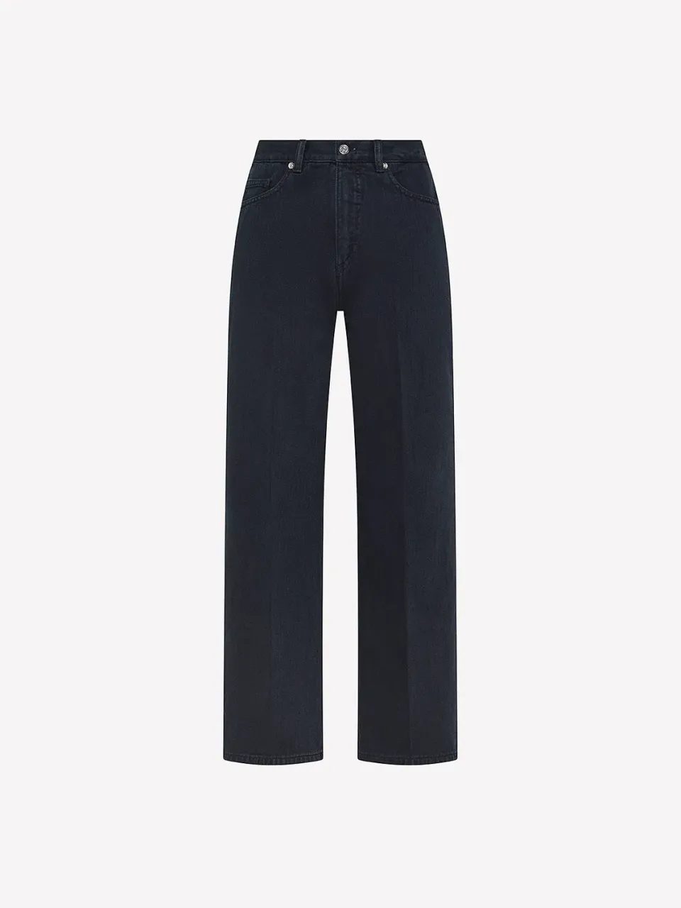 Nine In The Morning Elsa LS124 broek regular dames navy katoen