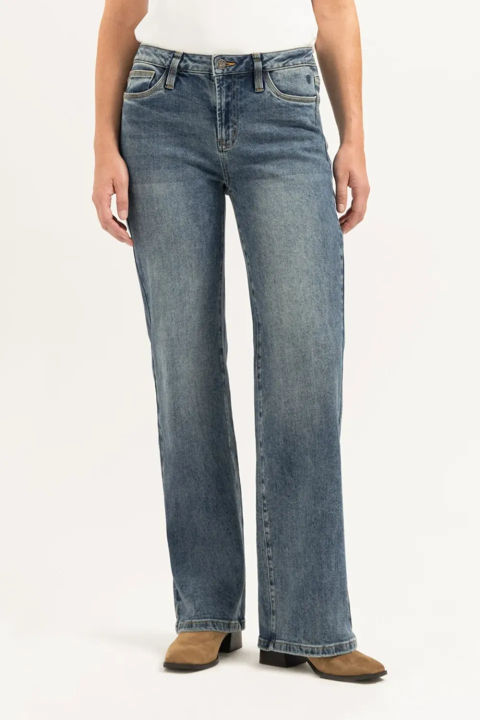 Florez Sophie Straight jeans Sophisticated Blue