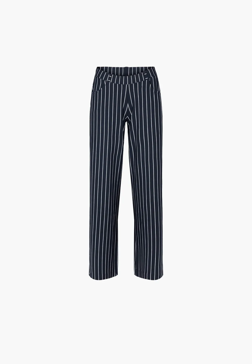 Laurie Donna Loose SL Broek Navy Stripe Dames