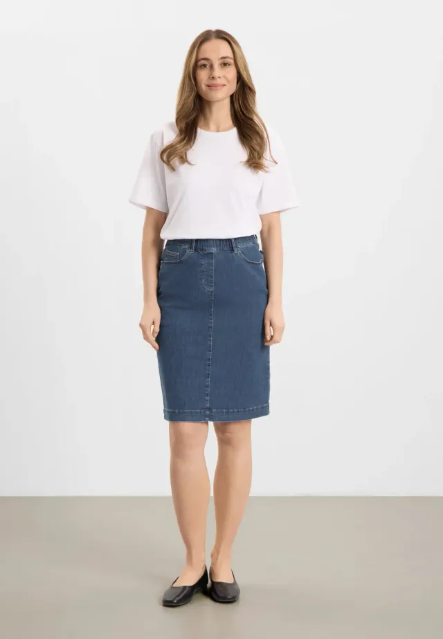 Laurie Susanna 62 cm rok Blue Denim stretch