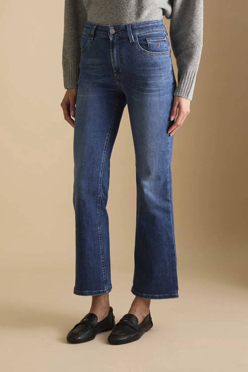 Jeckerson Janelle Flared jeans blauw medium stretch