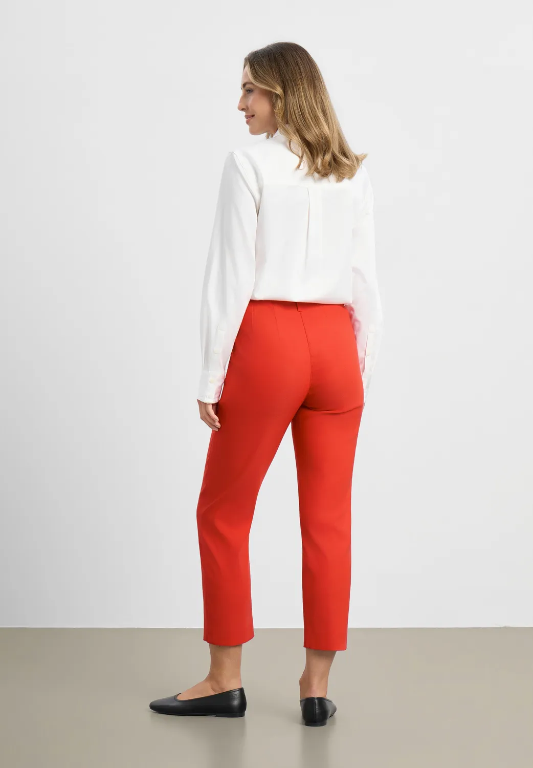 Laurie Taylor Regular CL pantalon Red cropped stretch