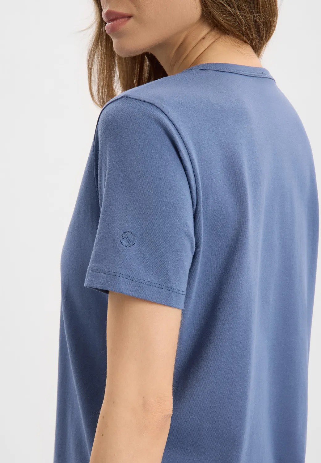 Laurie Amanda T-Shirt SS shirt blauw modal