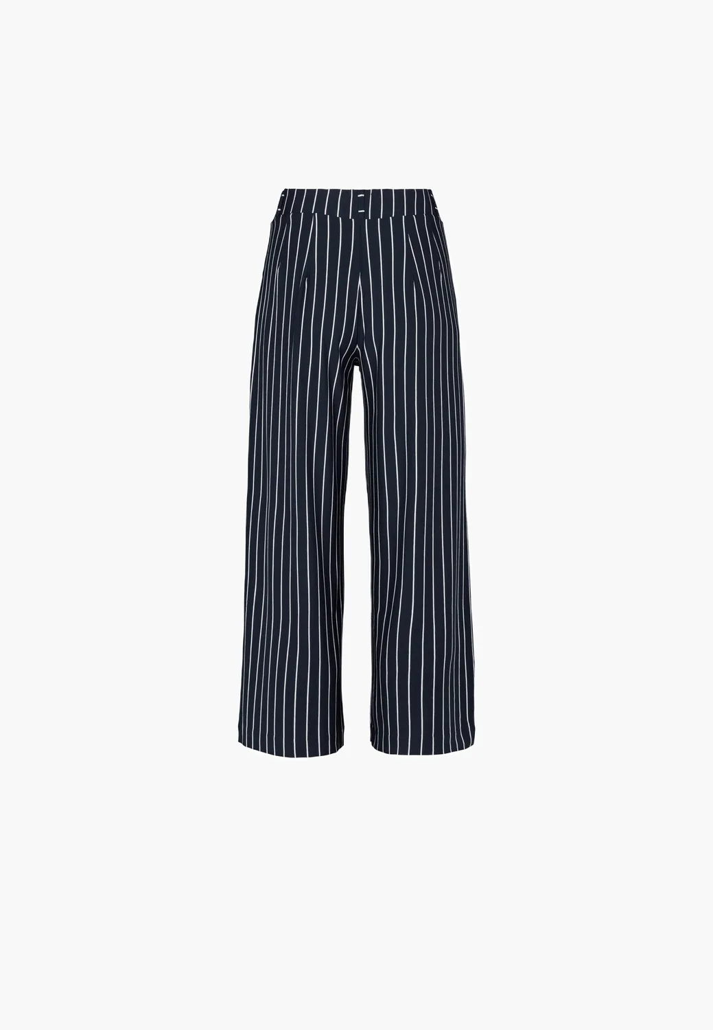 Laurie Donna Loose CL 28364 broek navy stripe cropped
