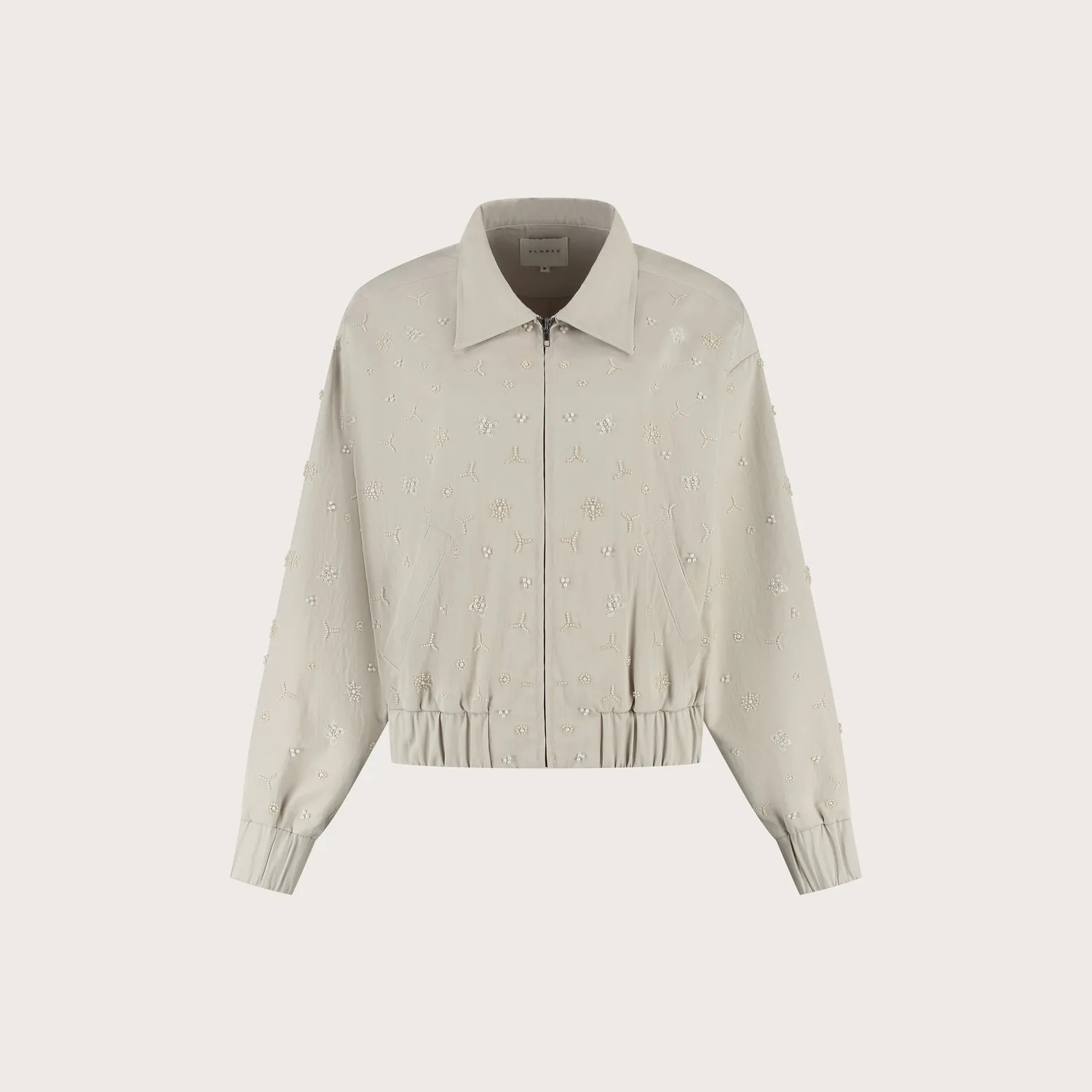 Florez Rhodé bomberjack urban taupe kraag