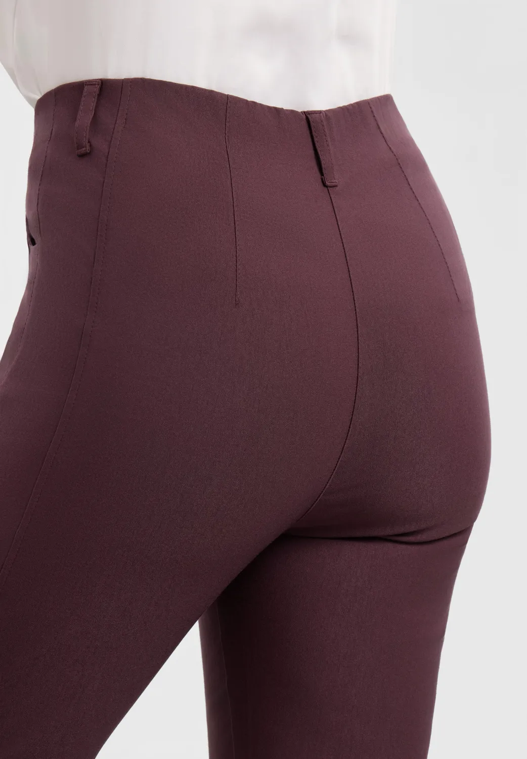 Laurie Rose Regular CL broek dark plum stretch