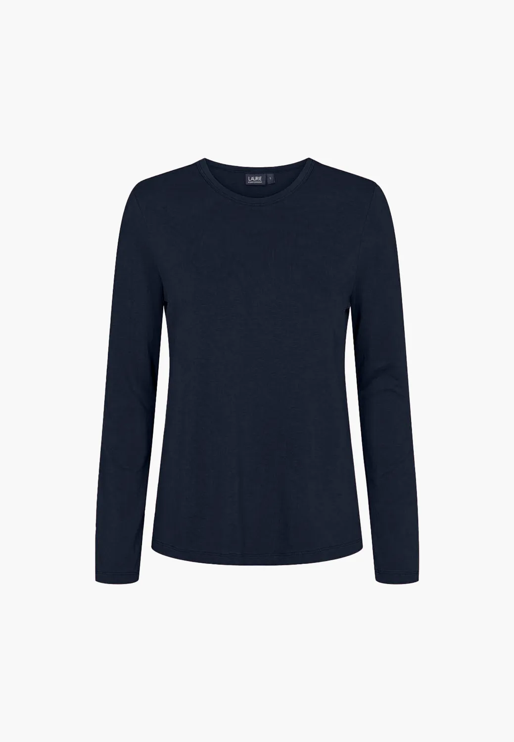 Laurie Amanda shirt lange mouw navy stretch