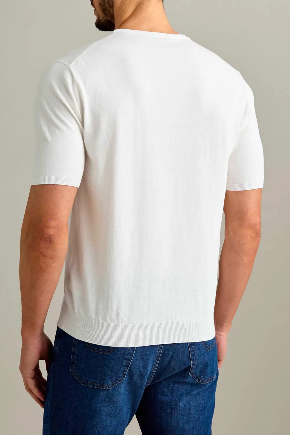Jeckerson T-shirt katoen korte mouw wolwit