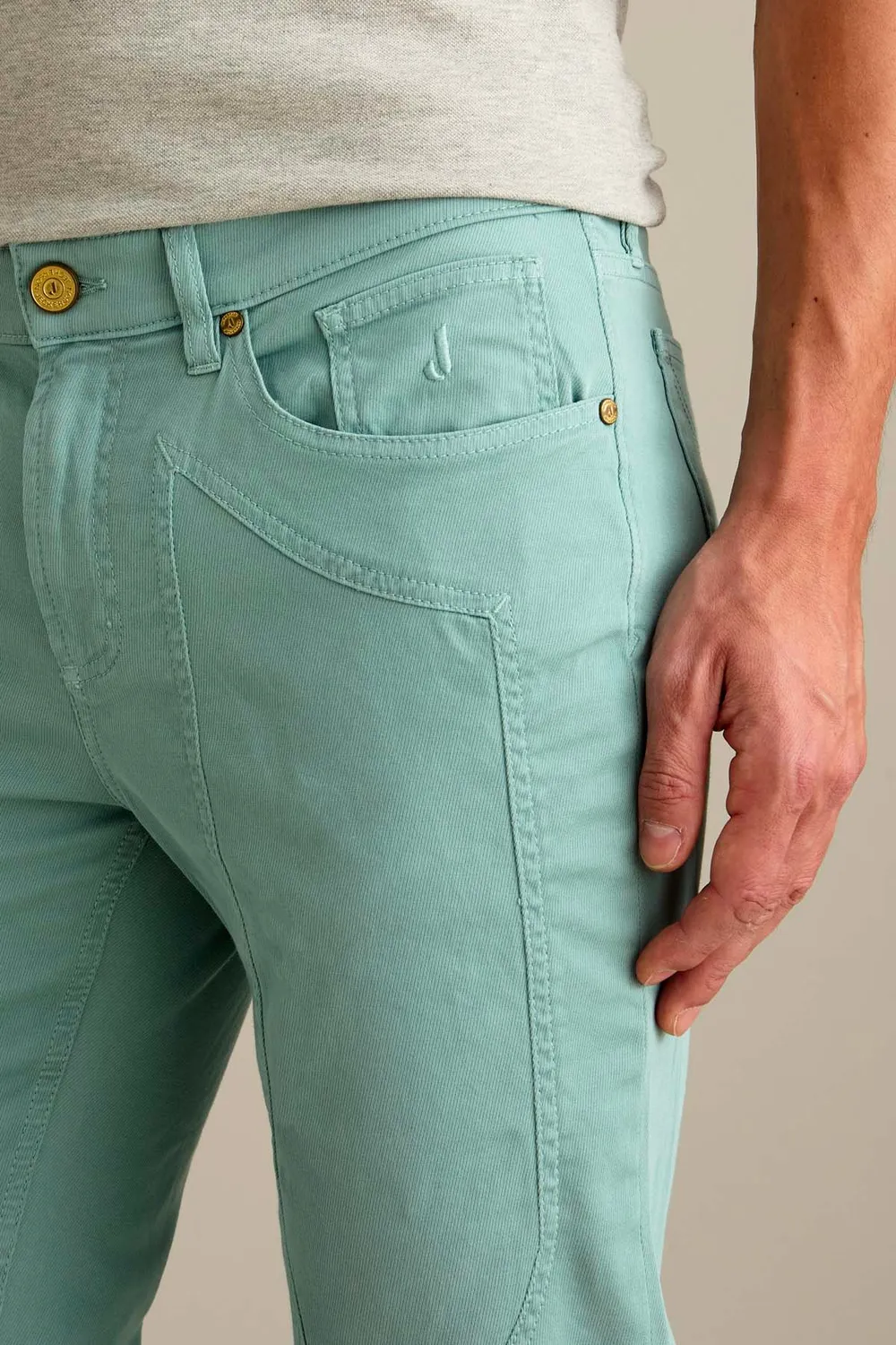 Jeckerson John Toppa Slim Fit Broek Pastelgroen
