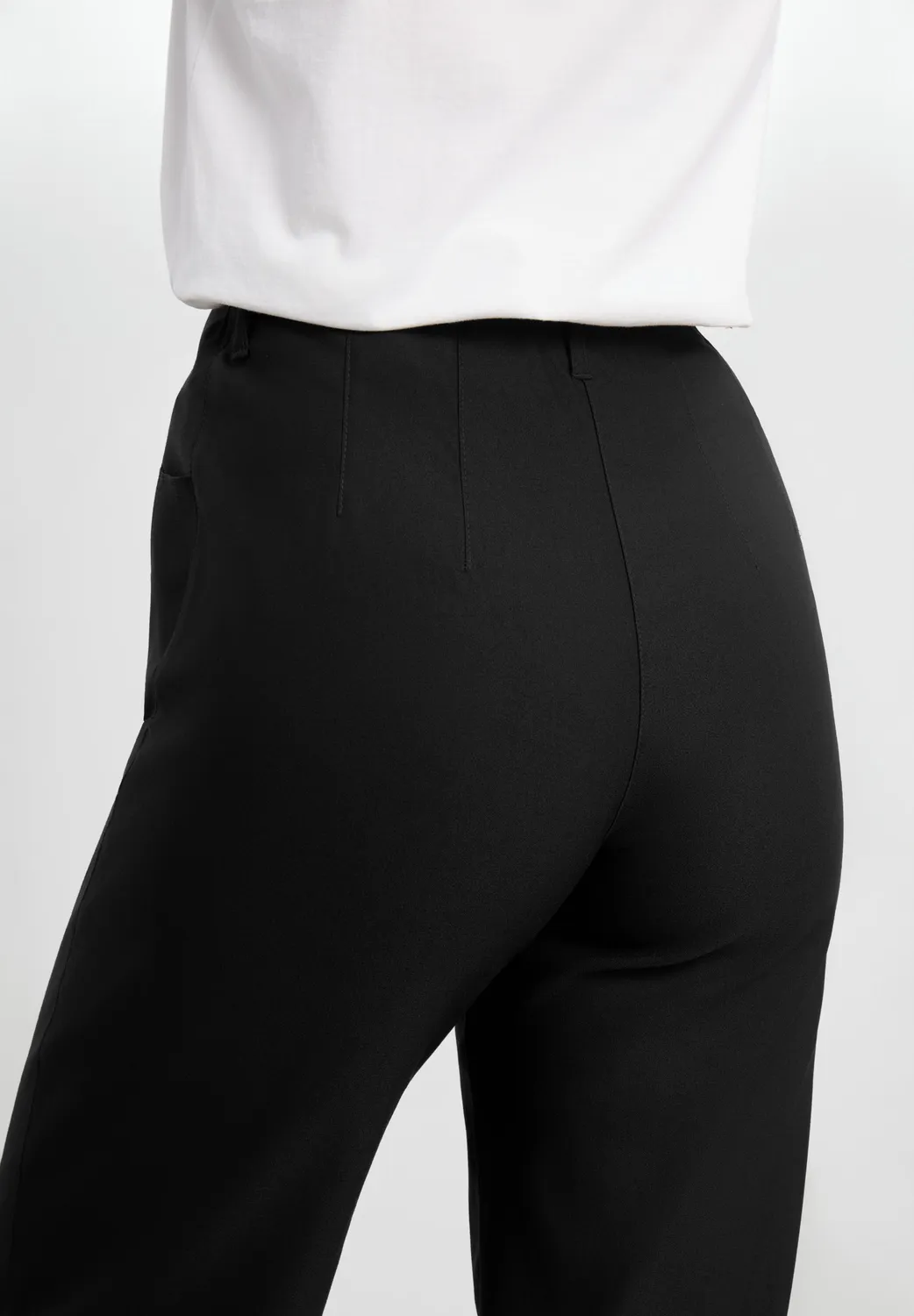 Laurie Donna Loose Crop damesbroek Black cropped stretch