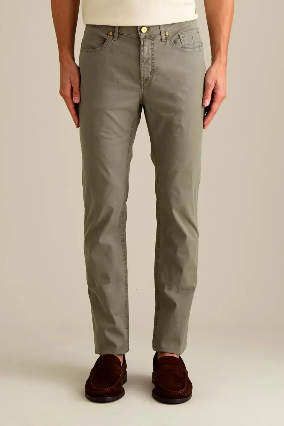 Jeckerson Jordan slim fit broek militair groen