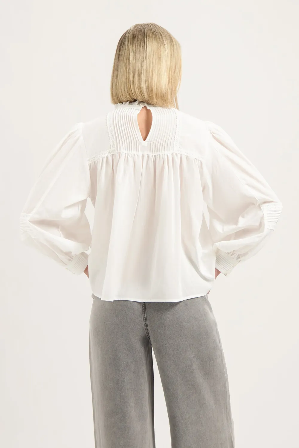 Florez Leo Blouse blouse White broderie