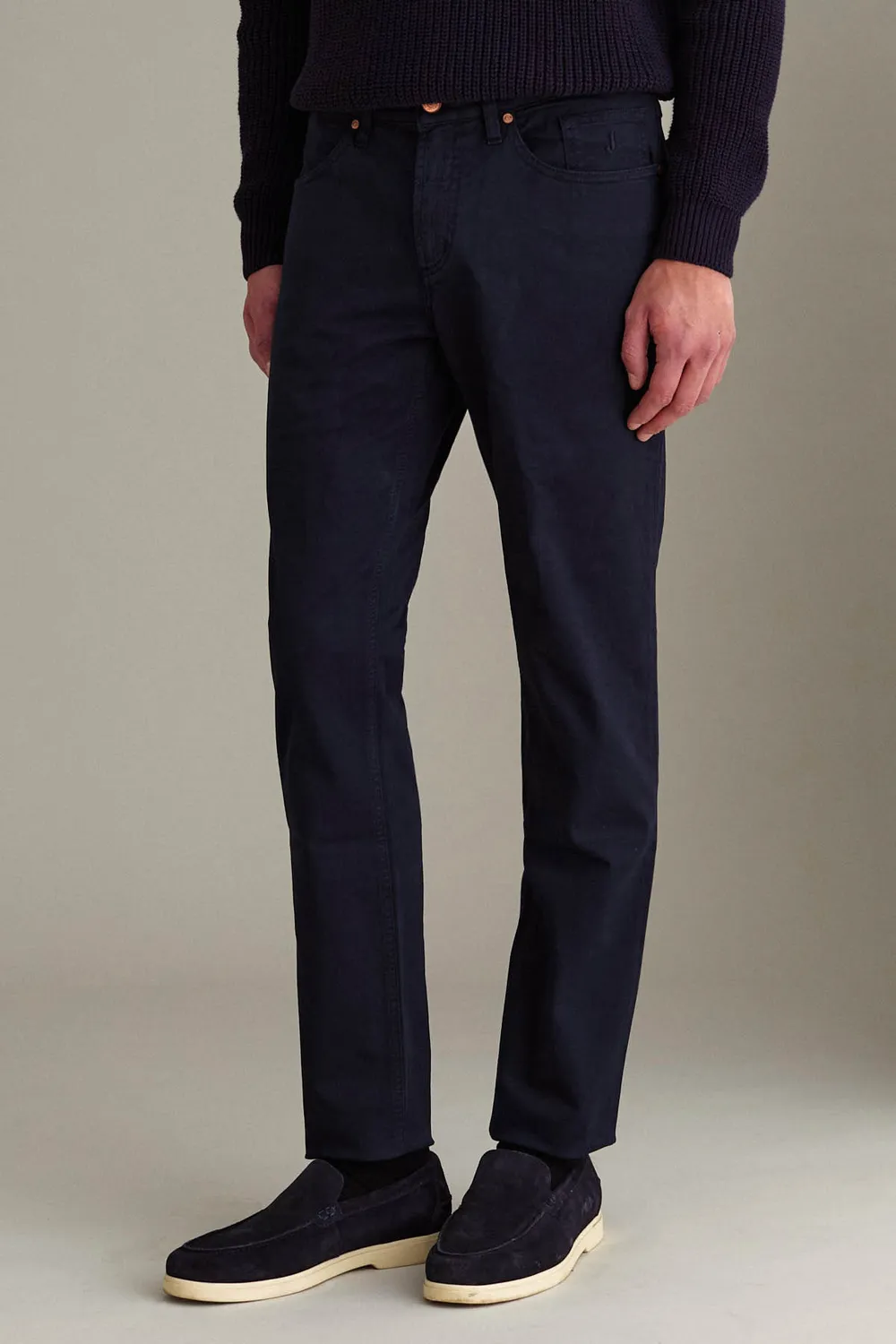 Jeckerson Jordan Slim Fit Chino Donkerblauw Peach