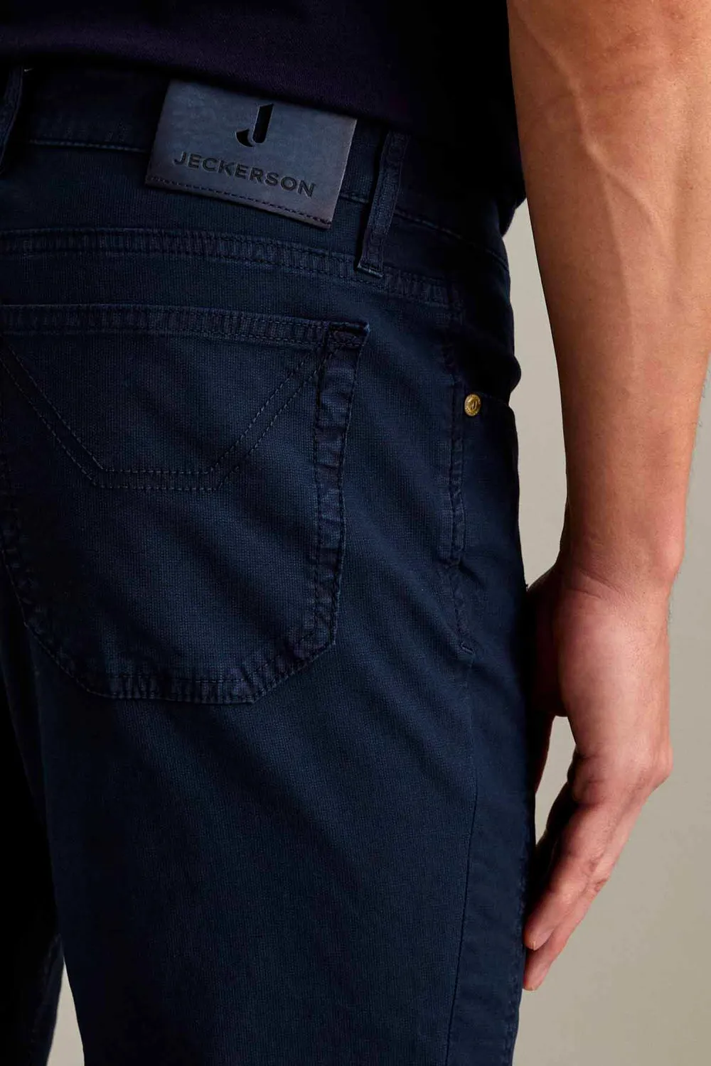 Jeckerson John broek donkerblauw katoen