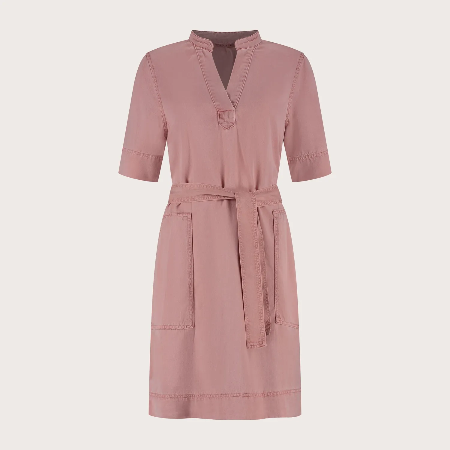 Florez Kayley midi-jurk Pinky rose Tencel