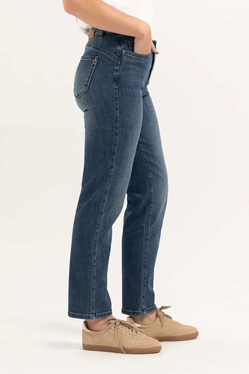 Florez Bond Straight jeans Sea Blue rechte pijp
