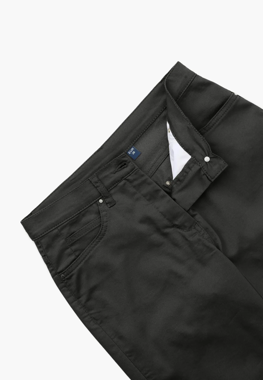 Laurie Charlotte Regular ML broek Black stretch