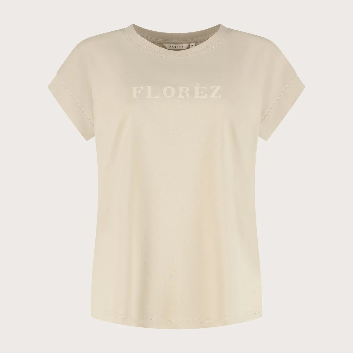 Florez Fien t-shirt urban taupe katoenmix