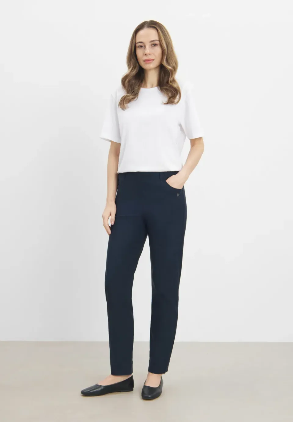 Laurie Kelly Regular 29704 broek Navy stretch