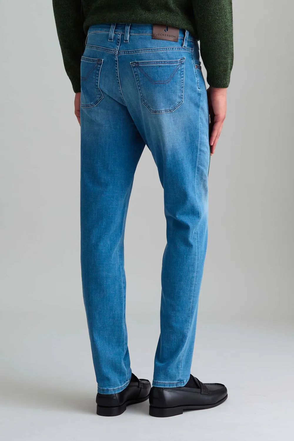 Jeckerson John Toppa Alcantara jeans slim fit lichtblauw