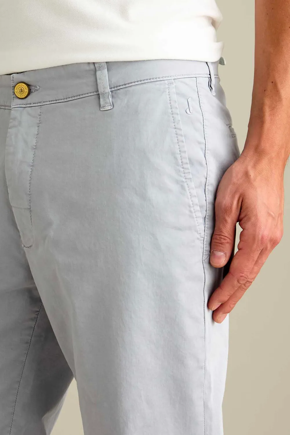 Jeckerson Jack chino slim fit grijs cemento stretch