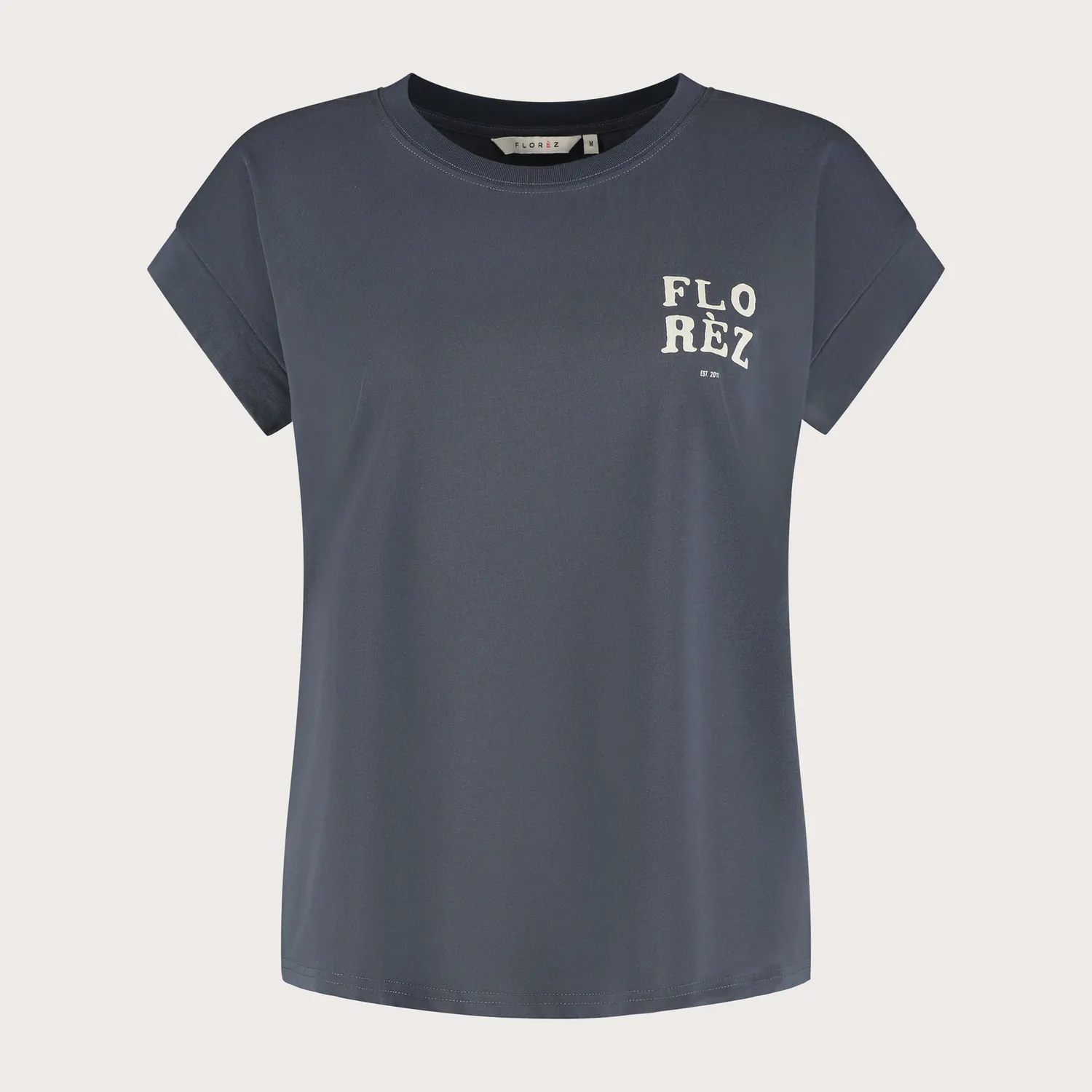 Florez Coco T-shirt Navy Blue zijdemix