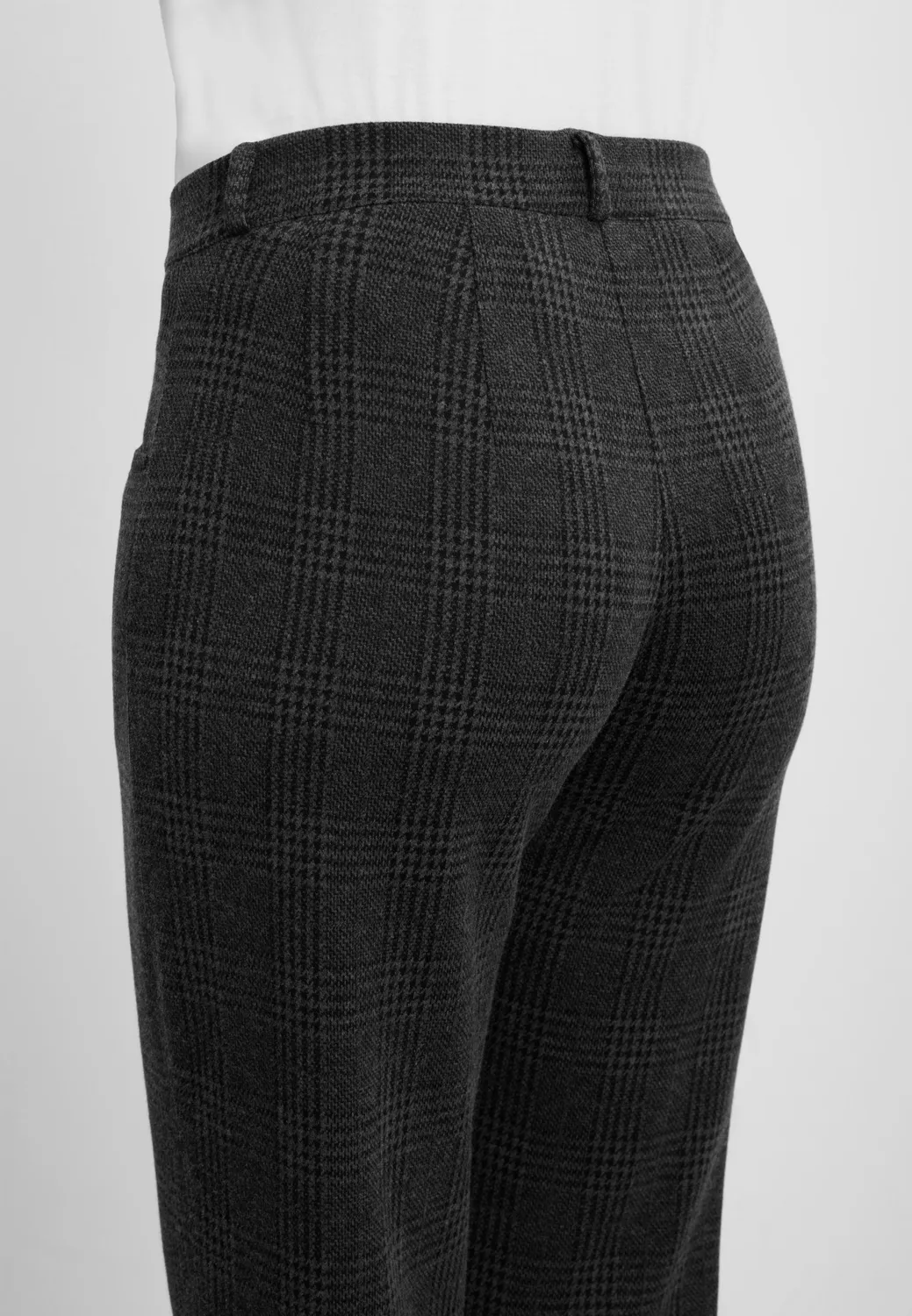 Laurie Kelly Regular ML stretchbroek Anthracite Check ruit