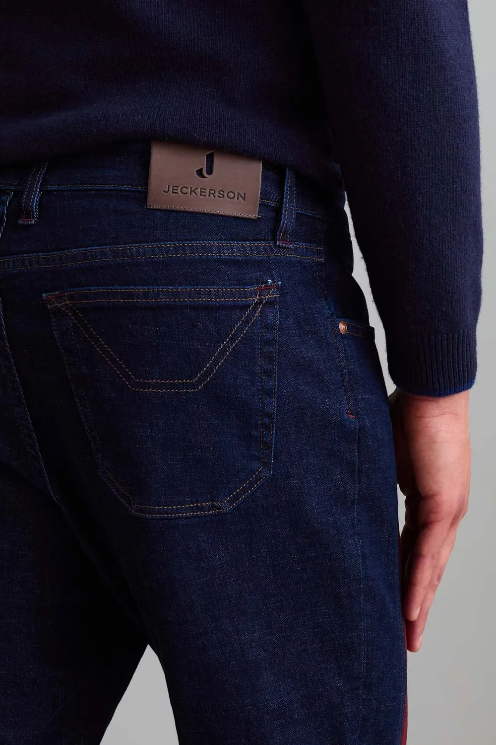 Jeckerson John Toppa Alcantara Rossa Jeans Donkerblauw Stretch