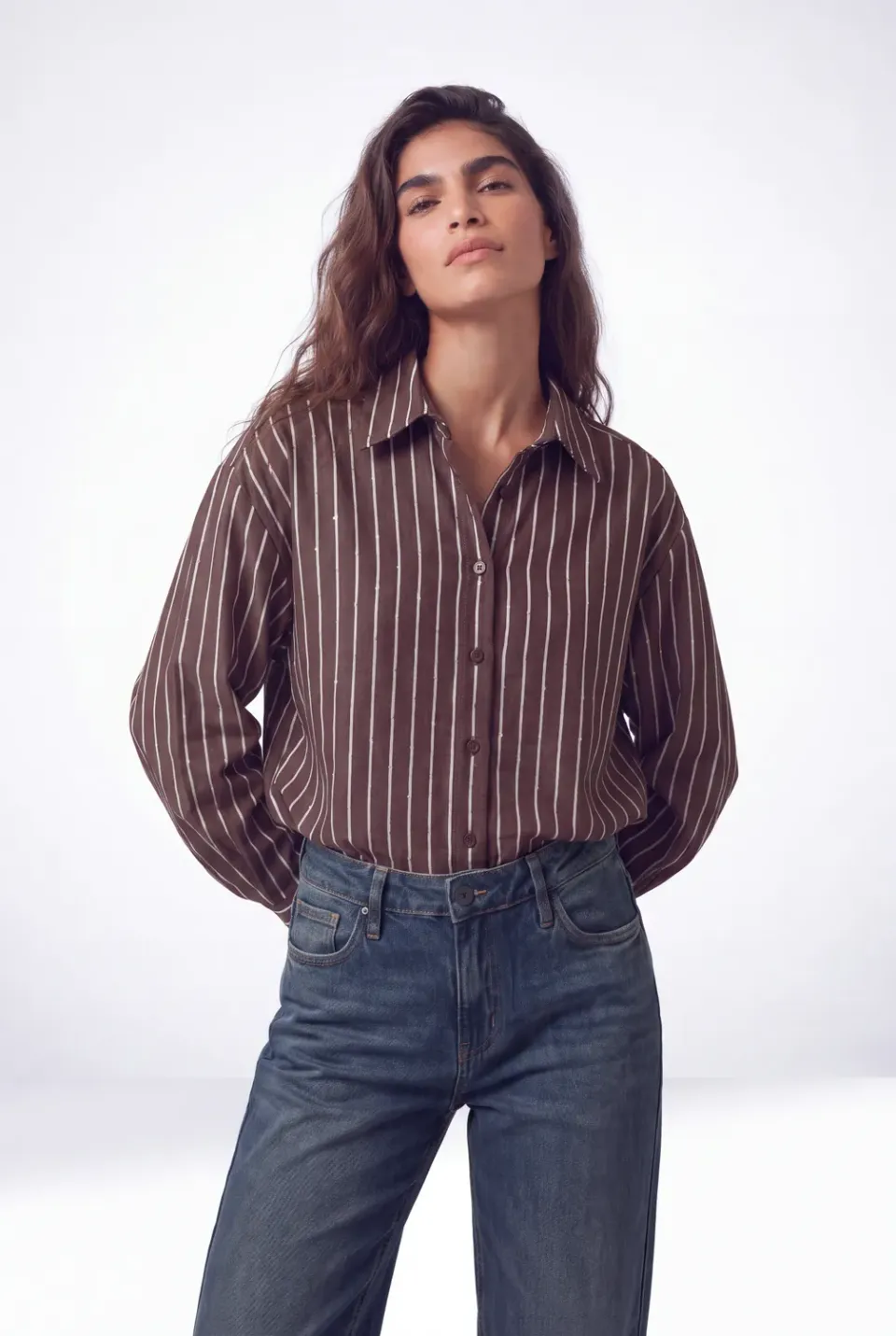 Florez Lone blouse brown