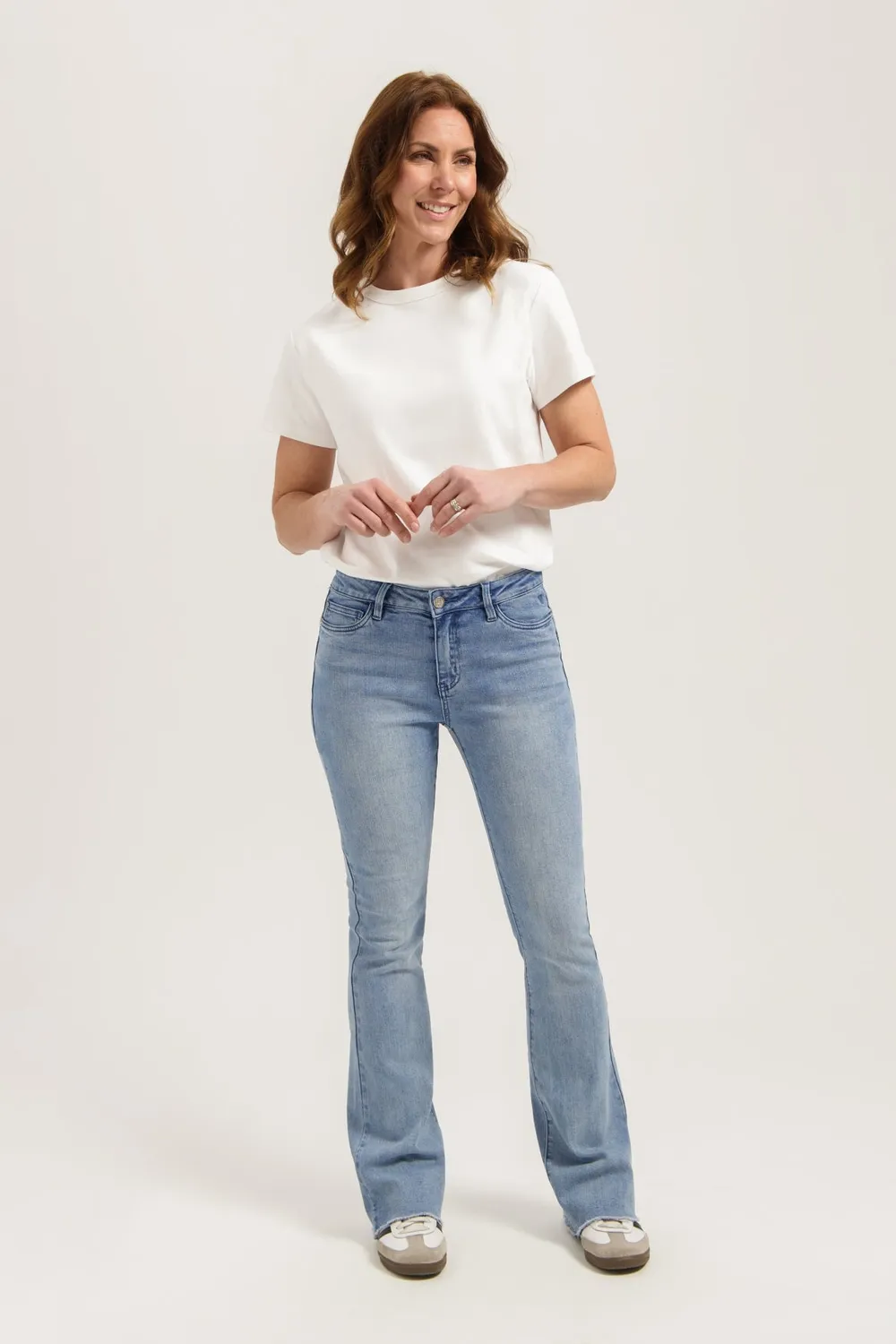 Florèz Flared Jeans Light Blue stretch