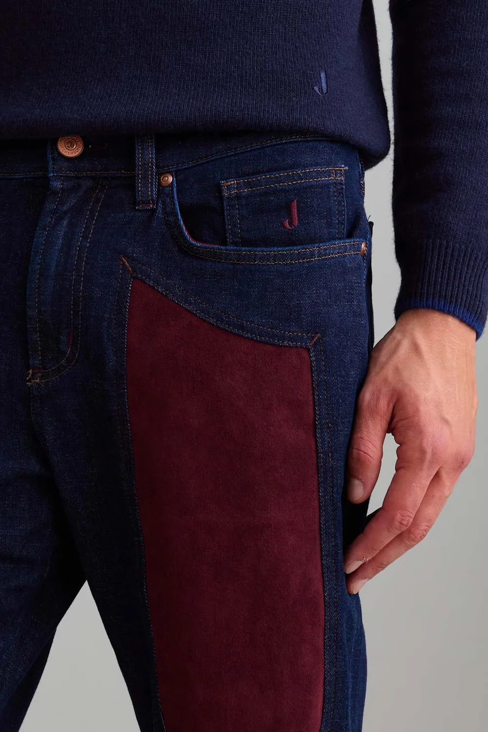 Jeckerson John Toppa Alcantara Rossa Jeans Donkerblauw Stretch